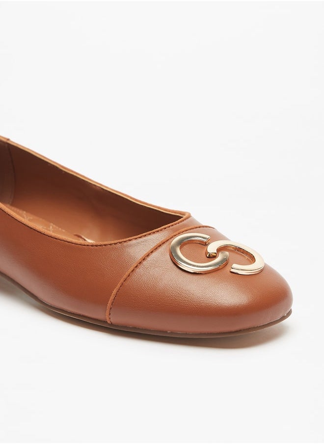 Celeste - Women Logo Accent Slip On Shoes with Block Heels - Image 1