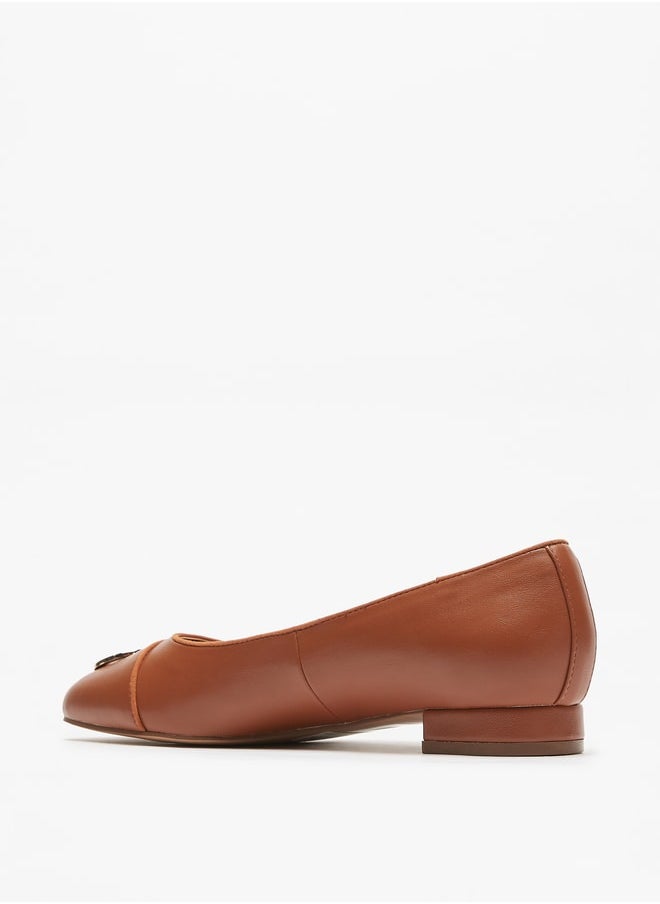 Celeste - Women Logo Accent Slip On Shoes with Block Heels - Image 1