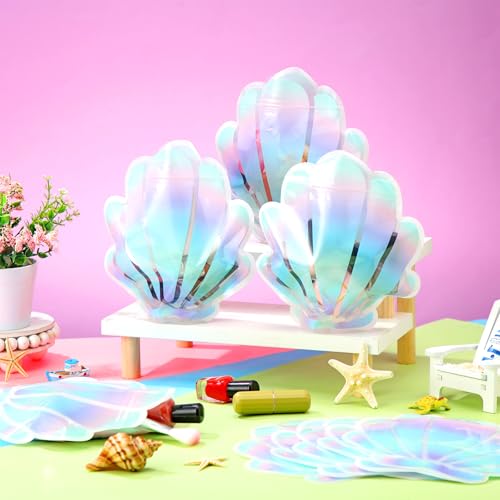 Watersay 50 Pcs Seashell Bag Mermaid Party Favors Hangover Recovery Kit Goodie Gift Bags for Under the Sea Birthday Bachelorette Party Favor Supplies - Image 4