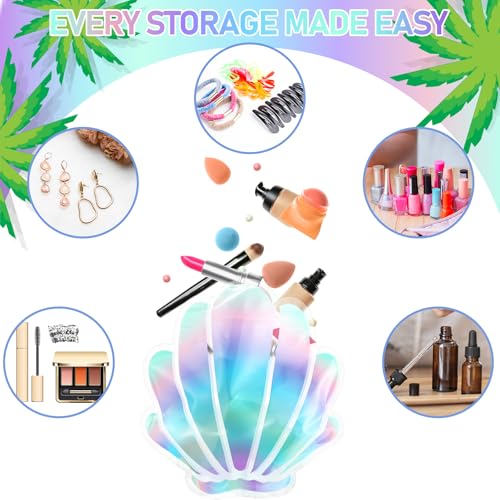 Watersay 50 Pcs Seashell Bag Mermaid Party Favors Hangover Recovery Kit Goodie Gift Bags for Under the Sea Birthday Bachelorette Party Favor Supplies - Image 3