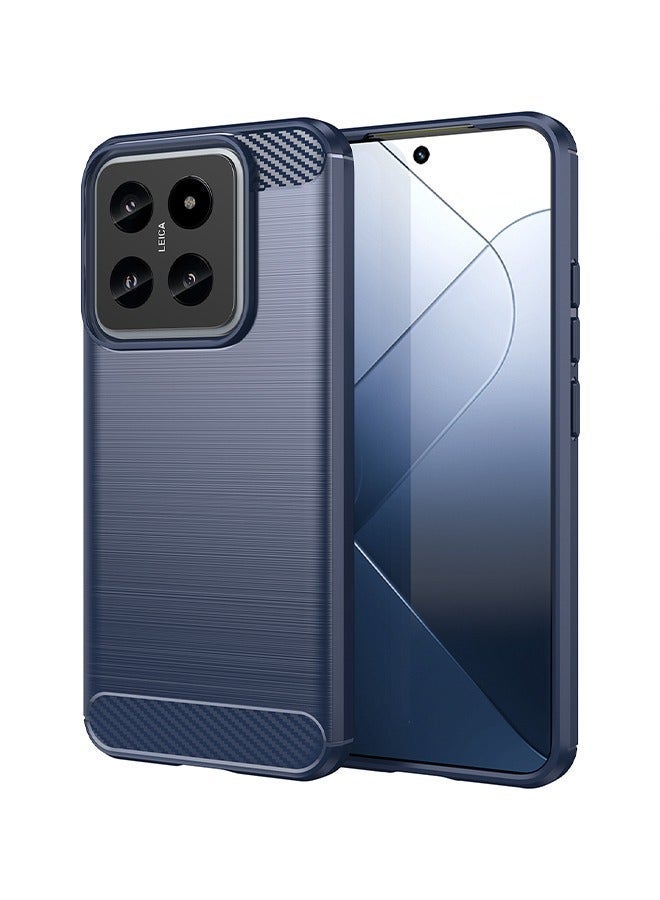 X-level Xiaomi 14 Case Cover with Soft TPU Carbon Fiber Texture Anti-Scratch Shockproof Slim Anti-Drop Bumper Back Cover Comfortable Touch shell Phone Accessory for Xiaomi 14 5G - Image 1