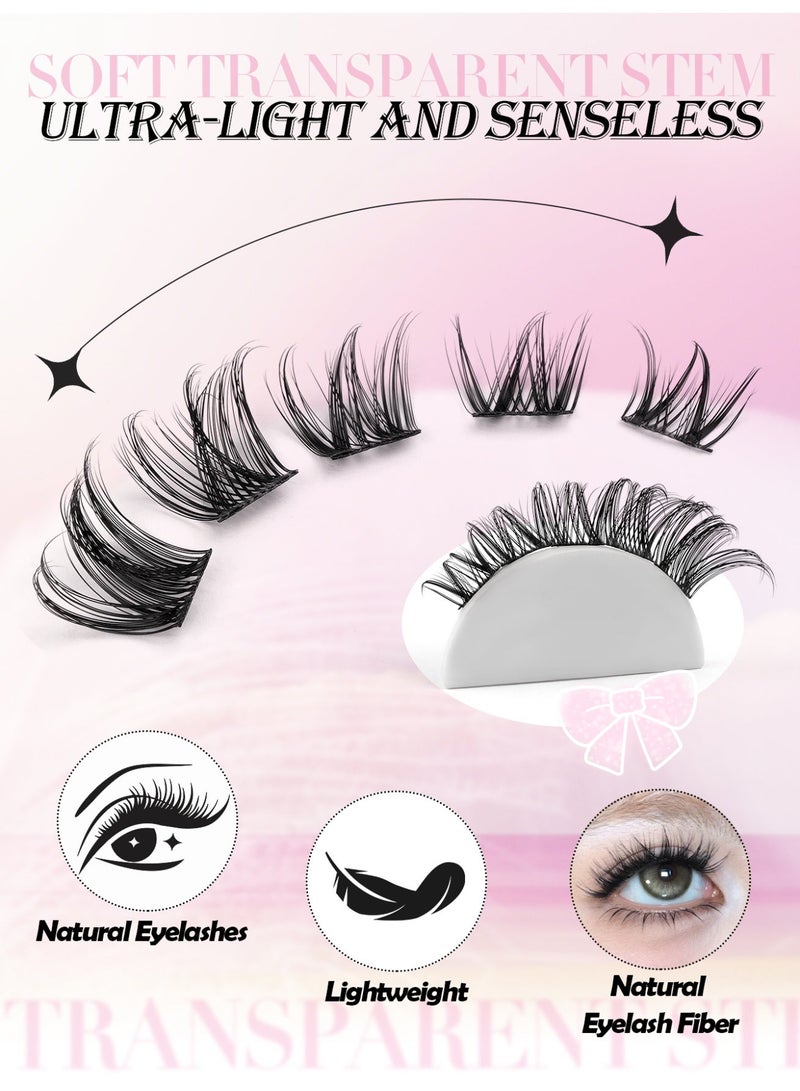 MAGEFY 120 Clusters Of Segmented False Eyelashes, Thick and Long False Eyelashes, DIY Eyelash Extensions, Suitable For Everyday Makeup and Special Occasions. - Image 5