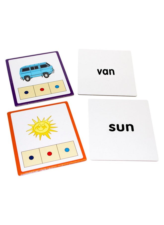 Junior Learning : Cvc Word Builders, 48 Cvc Activity Cards, Phonemic Awareness, Helps Children To Recognize And Understand Basic Sounds In Words, Self Checking Feature, For Ages 4 And Up  - Image 3