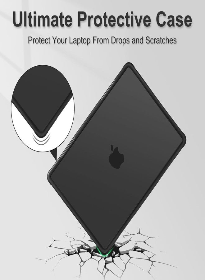 موسيسو جراب موسيسو متوافق مع ماك بوك برو 14 بوصة 2025-2021 M5 M4 M3 M2 M1 A3434 A3112 A3185 A3401 A2918 A2992 A2779 A2442، جراب صلب شديد التحمل مع حامل وغطاء لوحة مفاتيح وغشاء شاشة ونوع C، أسود - Image 3