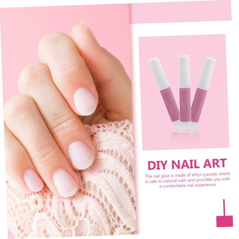 CALLARON 20pcs Nail Glue for False Nails Quick Drying Manicure Adhesive Each Strong Bond Rhinestones Beads and Gems Safe and Non Irritating for Salon and Home Use - Image 3