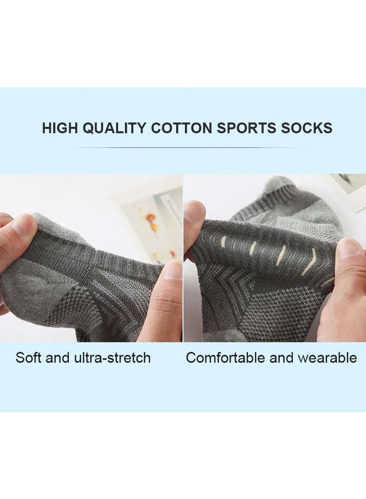 Mens Athletic Socks (5-Pack) - Low Cut, Sweat-Wicking, Odour-Resistant, All-Season Comfort - Ideal for Active Lifestyles, Running  Everyday Wear - Ultimate Socks for Men Collection - Image 3