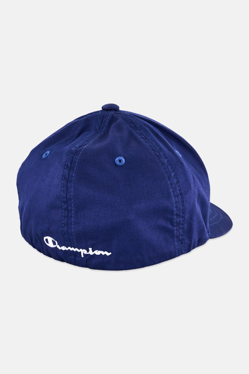 Champion Men Embroidered Logo Icon Flexfit Cap, Navy - Image 2