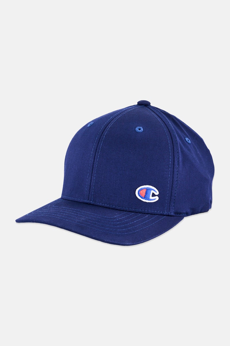 Champion Men Embroidered Logo Icon Flexfit Cap, Navy - Image 1