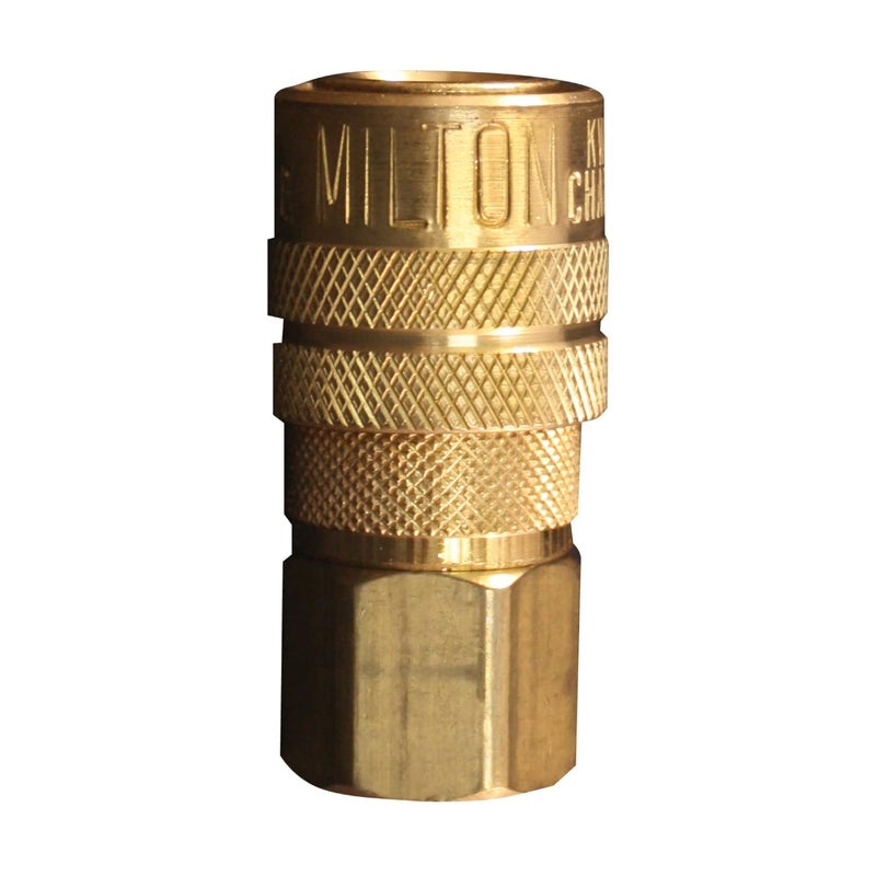 Milton (S-715) 1/4" FNPT Female M-Style KWIK-CHANGE Coupler , Red - Image 1