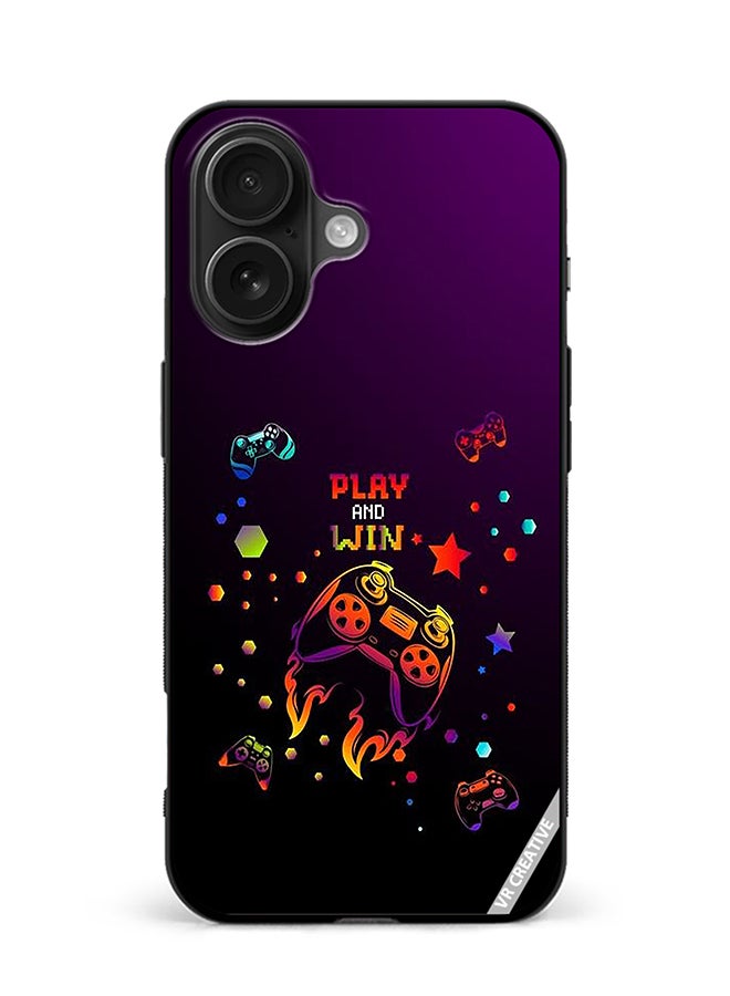 VR CREATIVE Protective Case Cover For Apple iPhone 16 Play And Win Design Multicolour