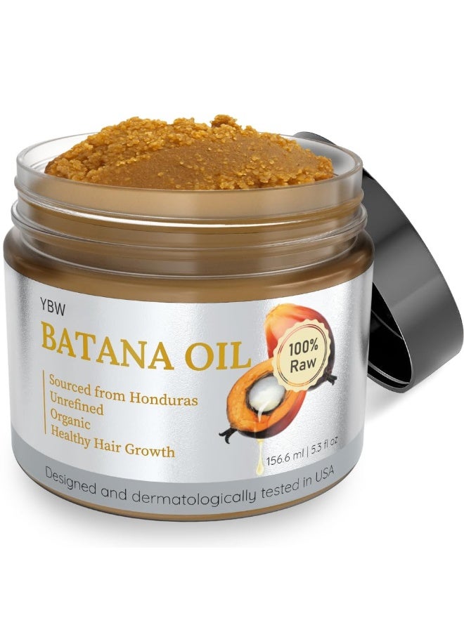 YBW Batana Oil for Hair Growth Dr. Sebi Organic, Natural, Pure and 100% Raw Batana Oil Paste from Honduras - Botana Enhances Hair Thickness, Prevents Loss for Men and Women - Image 1