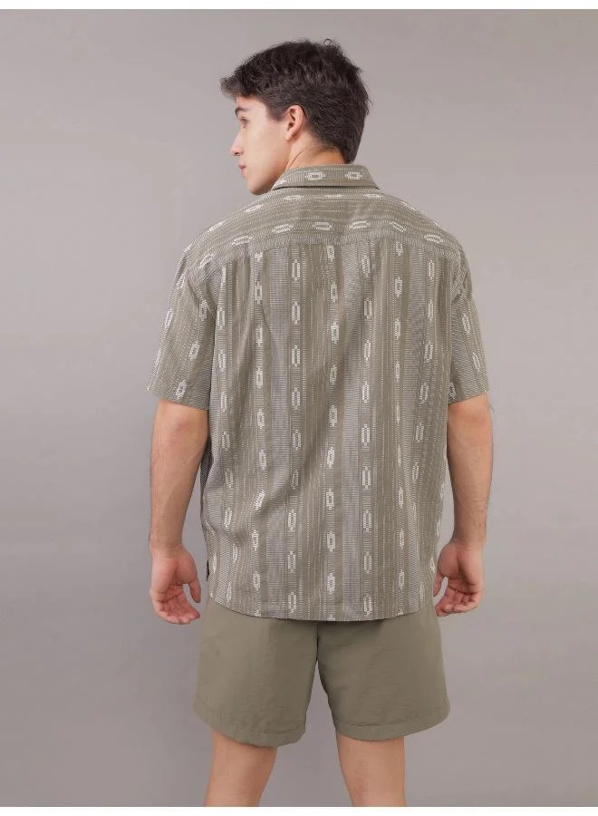 American Eagle AE Button-Up Poolside Shirt
