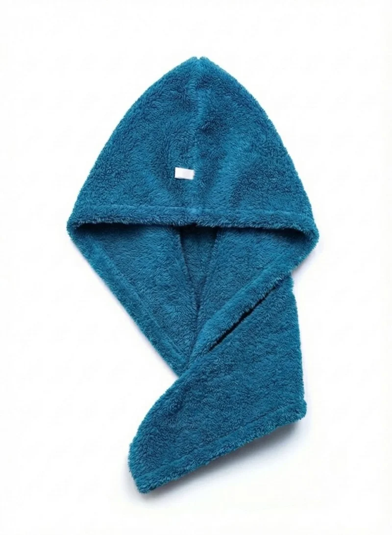 1Chase 100% Cotton Terry Hair Towel Wrap Teal