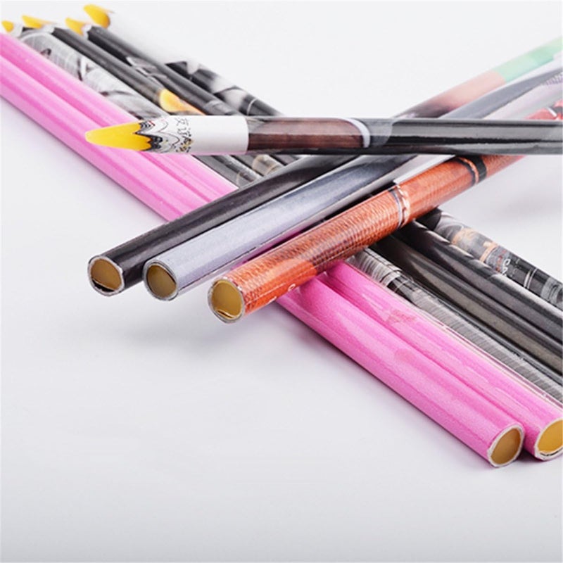 Mezerdoo 5pcs Wax Pencil For Rhinestones,Self Adhesive Resin Rhinestone Picker Pencil Nail Art Gem Crystal Pick Up Tool Rhinestone Pickup Pen Long Wax Pencil Rhinestone Picker Tool Random Color - Image 3