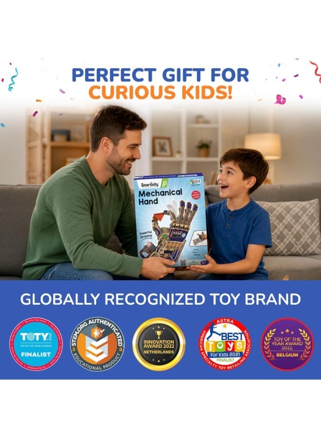 Smartivity Robotic Mechanical Hand Toy for Kids 8-10-12-14 Years Old | Parents Choice Award Winner I Birthday Gifts for Smart Kids | Superhero Toy for Boys & Girls 8,9,10,11,12,13,14 - Image 3