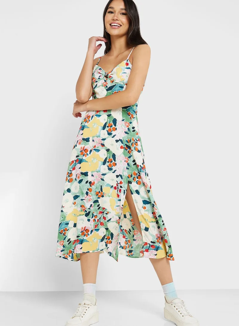 Ginger Strappy Printed Dress