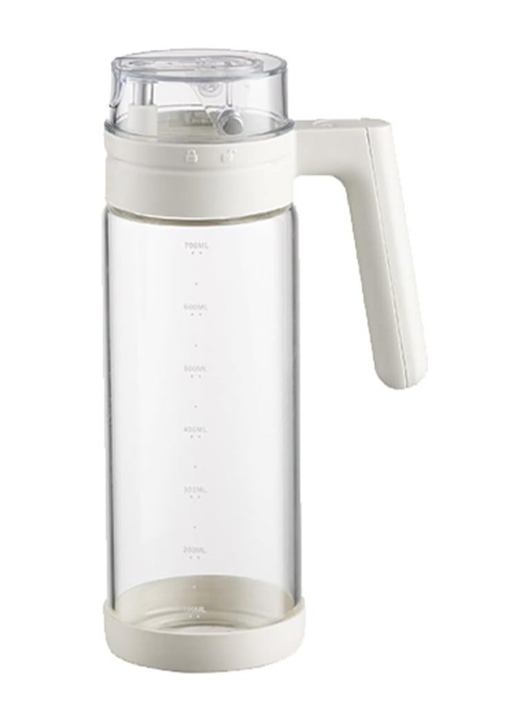 Oasisgalore 700ml Glass Olive Oil Dispenser Bottle with Automatic Cap, Seasoning Cruet for Cooking and Grilling  - Image 1