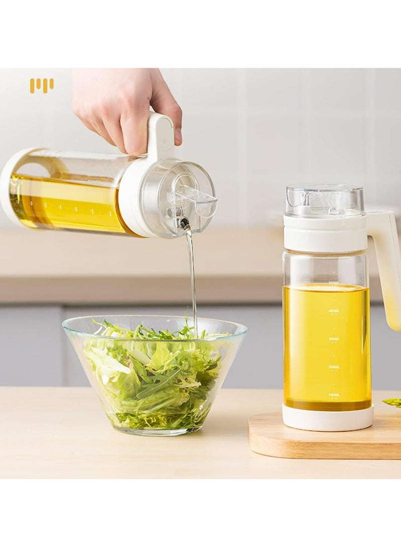 Oasisgalore 700ml Glass Olive Oil Dispenser Bottle with Automatic Cap, Seasoning Cruet for Cooking and Grilling  - Image 4