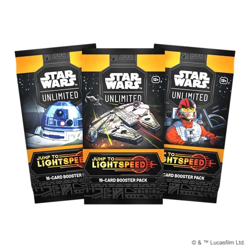 Asmodee مجموعة عرض بطاقات تعزيز Asmodee Star Wars Unlimited Jump to Lightspeed من 24 حزمة بطاقات تعزيز لعبة بطاقات التداول للأطفال والبالغين من عمر 12 سنة 2 لاعبين 20 دقيقة وقت اللعب - Image 5