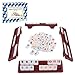 Offelec 106 Rummy Tiles Set with 4 Double Tile Holders Compact Travel Size Rummy Cube Games Classic Rummy Game for Adults Kids Family Game Night 24 Players Board Games - Image 2