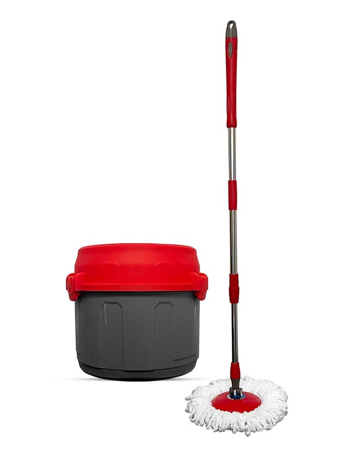 Home Pro Tondo Cleaning Mop Bucket With 360 Spin Mop Effortless Mop and Basket Superior Quality Microfiber Mop and Bucket Set  - Image 1