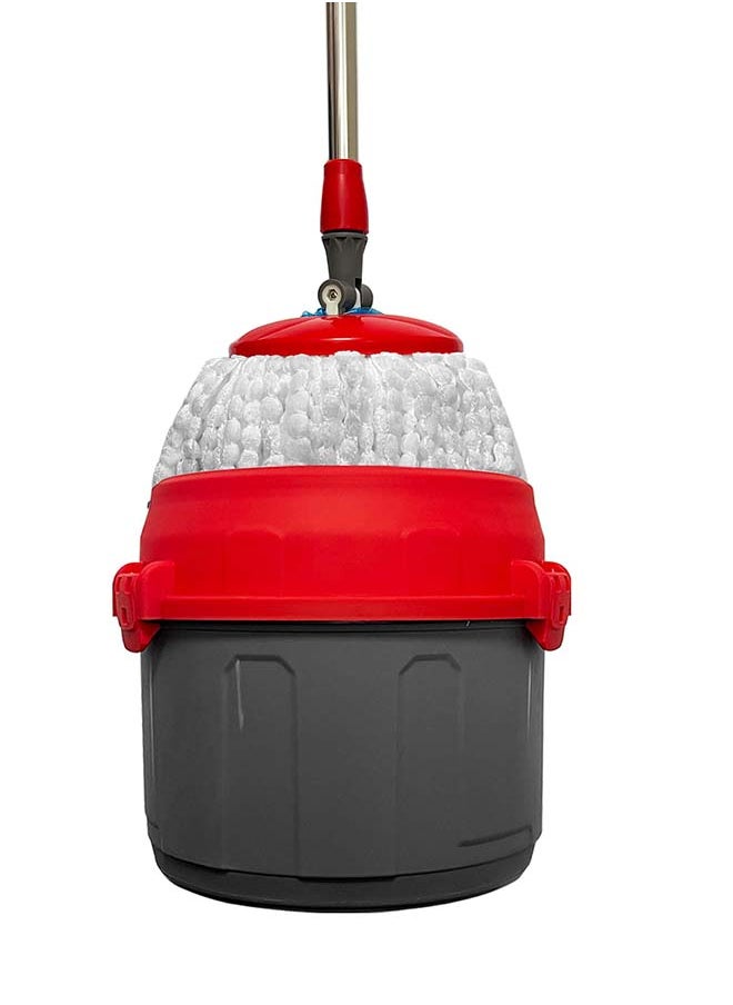 Home Pro Tondo Cleaning Mop Bucket With 360 Spin Mop Effortless Mop and Basket Superior Quality Microfiber Mop and Bucket Set  - Image 3
