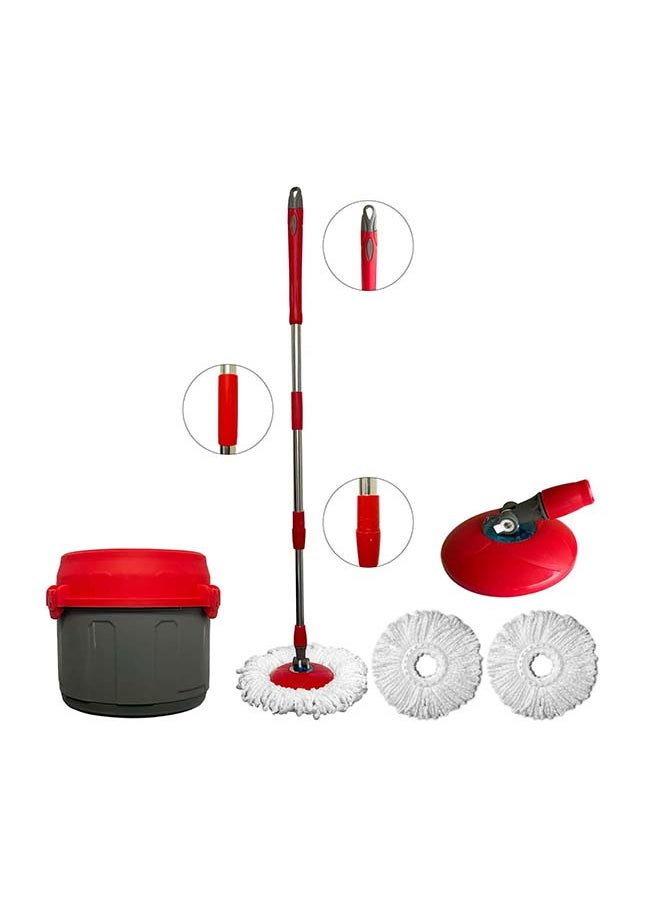 Home Pro Tondo Cleaning Mop Bucket With 360 Spin Mop Effortless Mop and Basket Superior Quality Microfiber Mop and Bucket Set  - Image 5