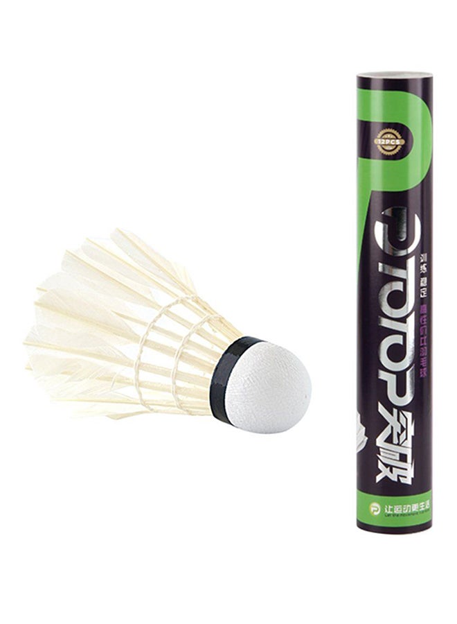 أوتاد 12 قطعة من كرات تنس الريشة من ريش الأوز - Image 2