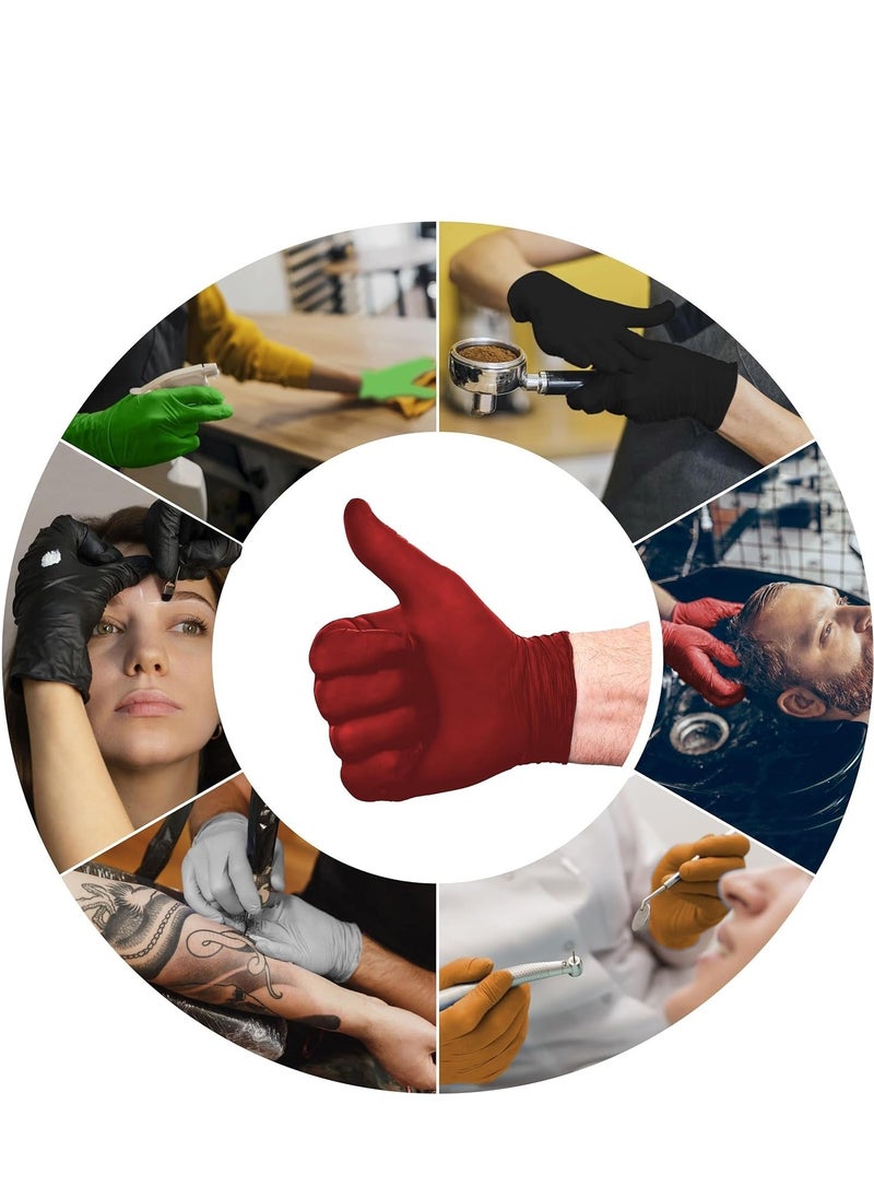 L3VEL3 Level 3 Nitrile Gloves - Professional Heavy Duty Disposable Gloves - Latex Free - Fits Snug - Box of 100 - Large  - Image 5