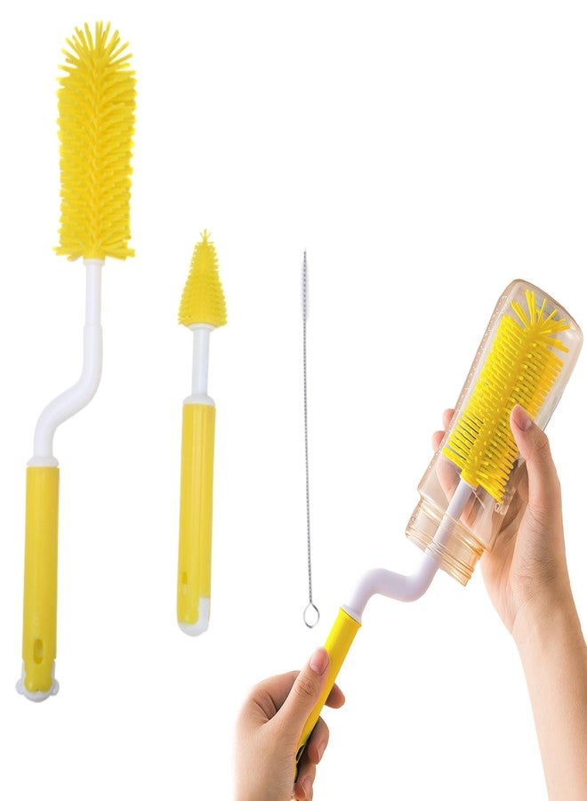 Dakos Baby Bottle Brush, Silicone Baby Bottle Brush Cleaner, Baby Bottle Cleaner Brush, Baby Milk Bottle Cleaning Brush, Nipple Cleaning Brush, Nipple Cleaning Brush,Bottle Brush Storage Box (MFP938) - Image 1