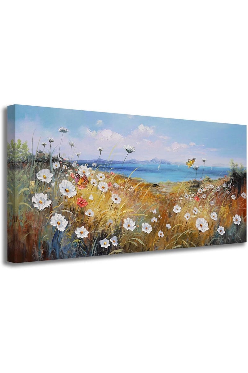 EMODA Vintage-Style Minimalist Canvas Artwork 60x120 cm – Personalized Wrap Framed Decor - Image 2