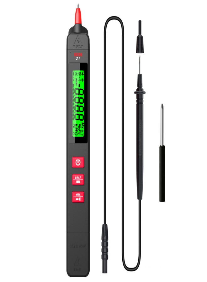 BSIDE Z1 Multimeter LCD Digital Tester Smart Pen Type Voltage Detector 2000 Counts DC/AC Voltage Frequency Resistance NCV Continuity Live Wire Neutral Wire Check Meter - Image 1