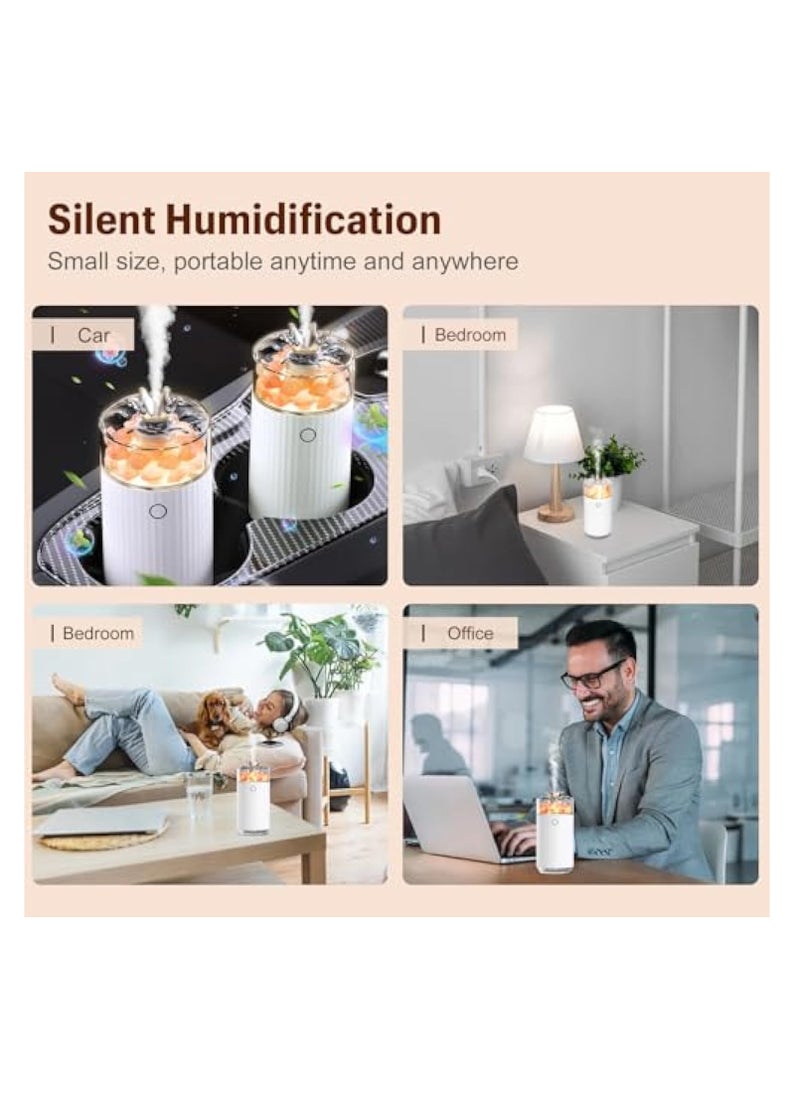 KASTWAVE - Salt Lamp Diffuser, Waterless Diffuser, Scent Air Machine, 4 in 1 Essential Oil Diffuser & Lonic Salt Therapy & Humidifier & LED Night Light, Auto-Off, Cordless Diffuser for Home Office Yoga Car - Image 1