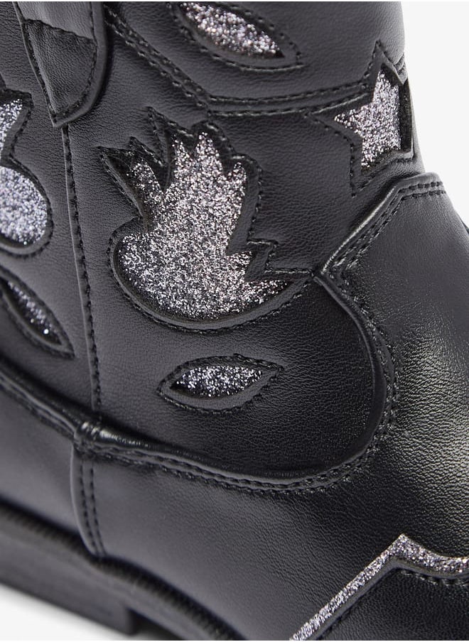 Flora Bella By Shoexpress Girls Embellished High Cut Boots with Zip Closure  - Image 4