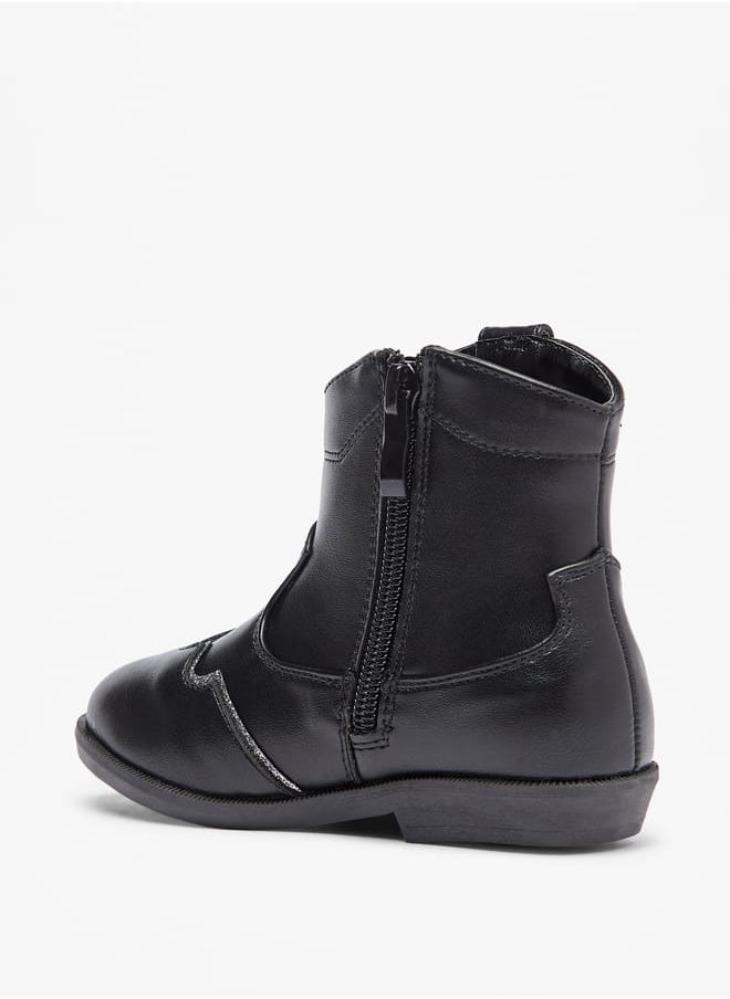 Flora Bella By Shoexpress Girls Embellished High Cut Boots with Zip Closure  - Image 2
