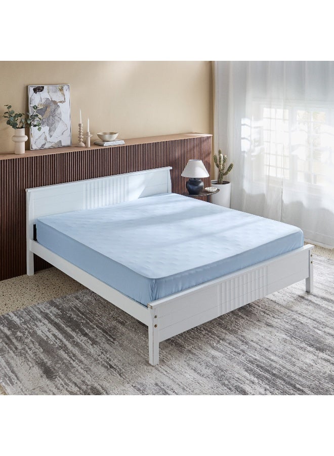 Home Box Derby Solid Microfiber King Fitted Sheet - 180x200+25 cm  - Image 3