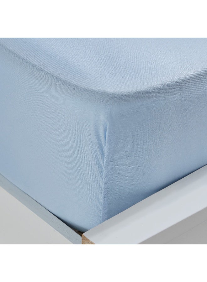 Home Box Derby Solid Microfiber King Fitted Sheet - 180x200+25 cm - Image 4