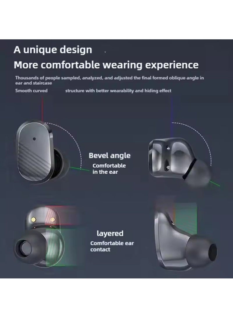 تمويل سماعات أذن بلوتوث مع خاصية إلغاء الضوضاء، تصميم لاسلكي، مناسبة للرياضة والجري، عمر بطارية طويل - Image 5