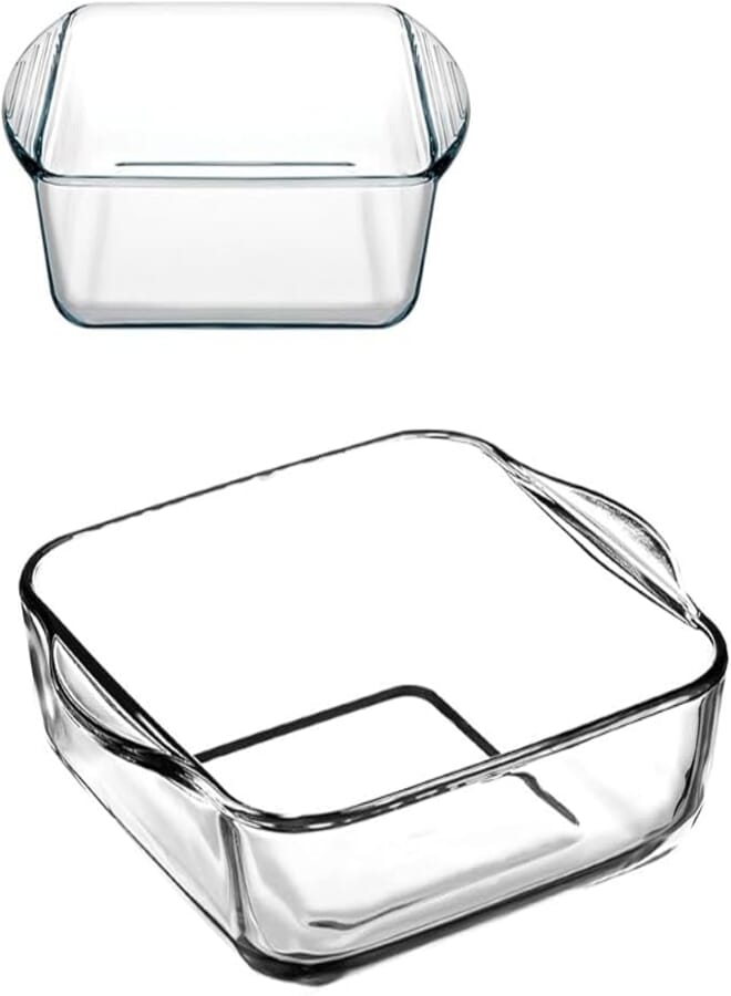 Paşabahçe Borcam Midi & Roasters Square Oven Dishes Set - 2 Pieces