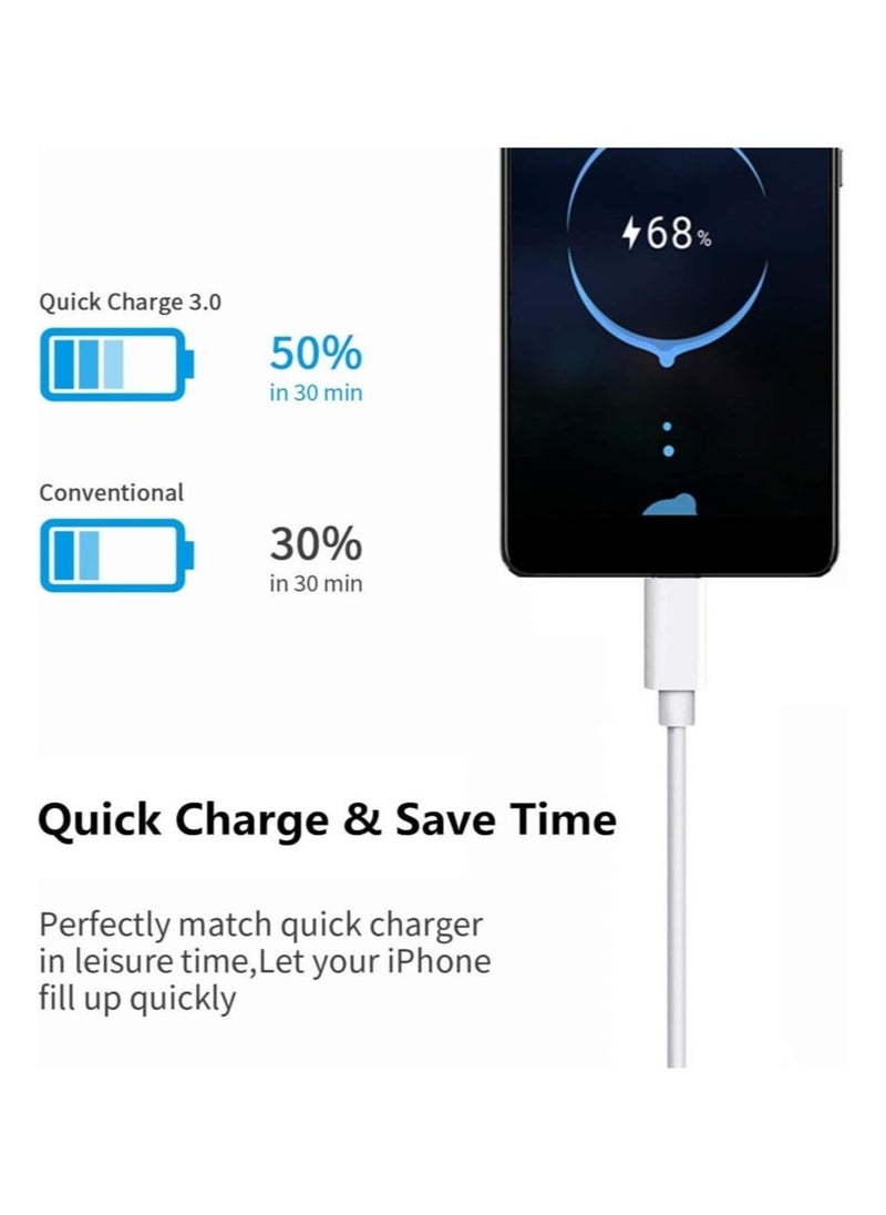 Raxoom MFi Certified USB C to iPhone 12 Lightning Cable Charger,5Pack 3FT/6Foot/10Feet Rosyclo Type C Lightning Cord Support Fast Power Delivery Wire Compatible iPhone 14 Pro Max/13/11/XS/X/8 - Image 3