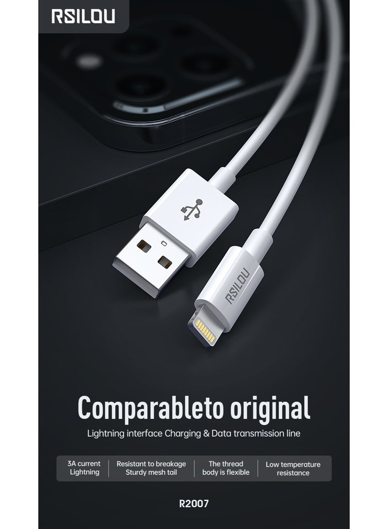 rsilou USB-A to Lightning Charging Data Cable (100cm) - Image 2
