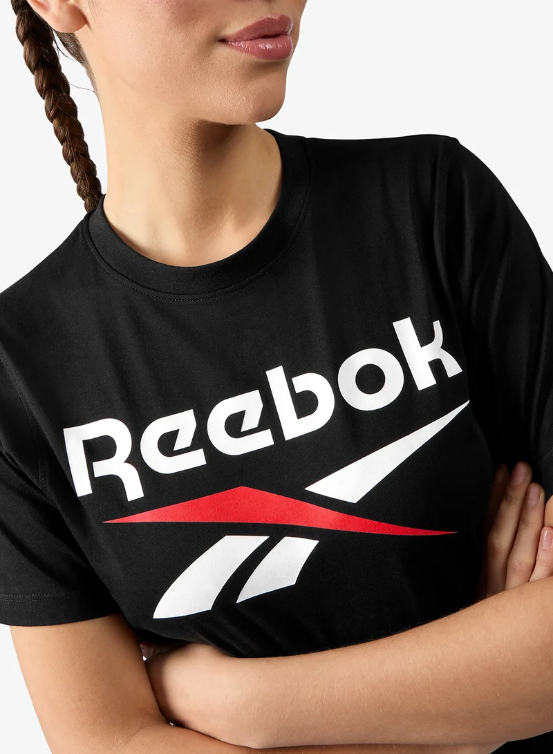 Reebok Black Wren 2 Colour Logo T-Shirt for Women | Best Price UAE