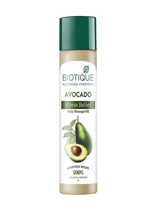 Biotique Biotique Cado Stress Relief Avocado Stress Relief Body Massage Oil, 200ml - Image 1