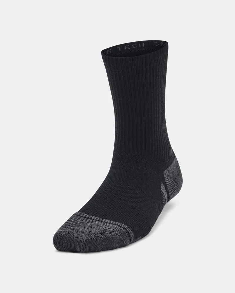 اندر ارمر جوارب بيرفورمانس تَك كرو للاطفال الصغار والكبار (3 أزواج)