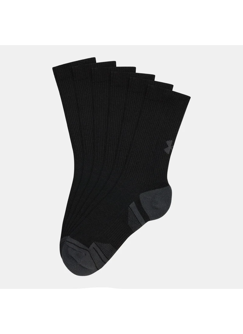 UNDER ARMOUR Kids' Performance Tech Crew Socks - 3 Pairs (Younger and Older Kids)