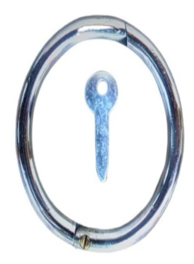 Kshama Stainless Steel Bull Nose Ring with Screw Key | Rustproof Cattle Nose Ring for Cow, Buffalo, Bull Veterinary Instruments Farm Use (1 Piece) - Image 2