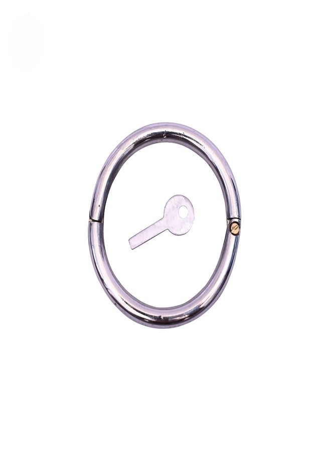Kshama Stainless Steel Bull Nose Ring with Screw Key | Rustproof Cattle Nose Ring for Cow, Buffalo, Bull Veterinary Instruments Farm Use (1 Piece) - Image 1