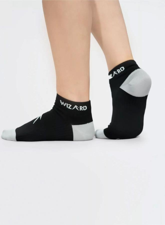 Wizard Pack of 3 - Black Logo Detail Socks - Image 1