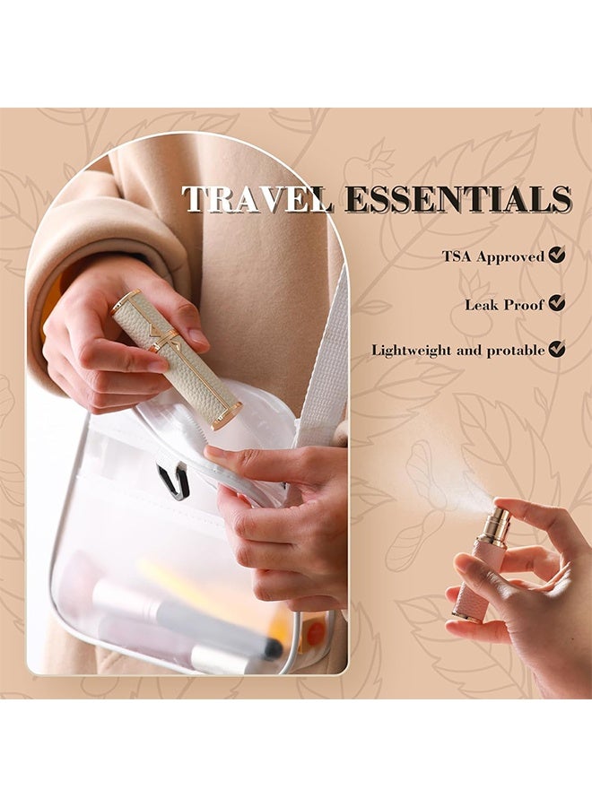 Sweet Life Travel Refillable Perfume Bottle, Leak-proof 5ml Atomizer, Portable Luxurious Pocket Perfume Dispenser Pump Transfer Tool for Women Men Travel Accessories - Image 5