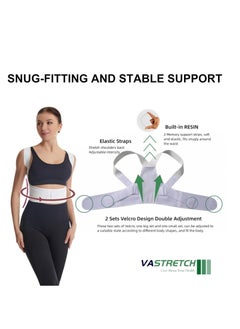 KASTWAVE Posture Corrector for Women, Adjustable Back Brace For Posture, Back Posture Corrector Providing Pain Relief From Lumbar, Neck, Shoulder, And Clavicle, Back (Large)  - Image 4